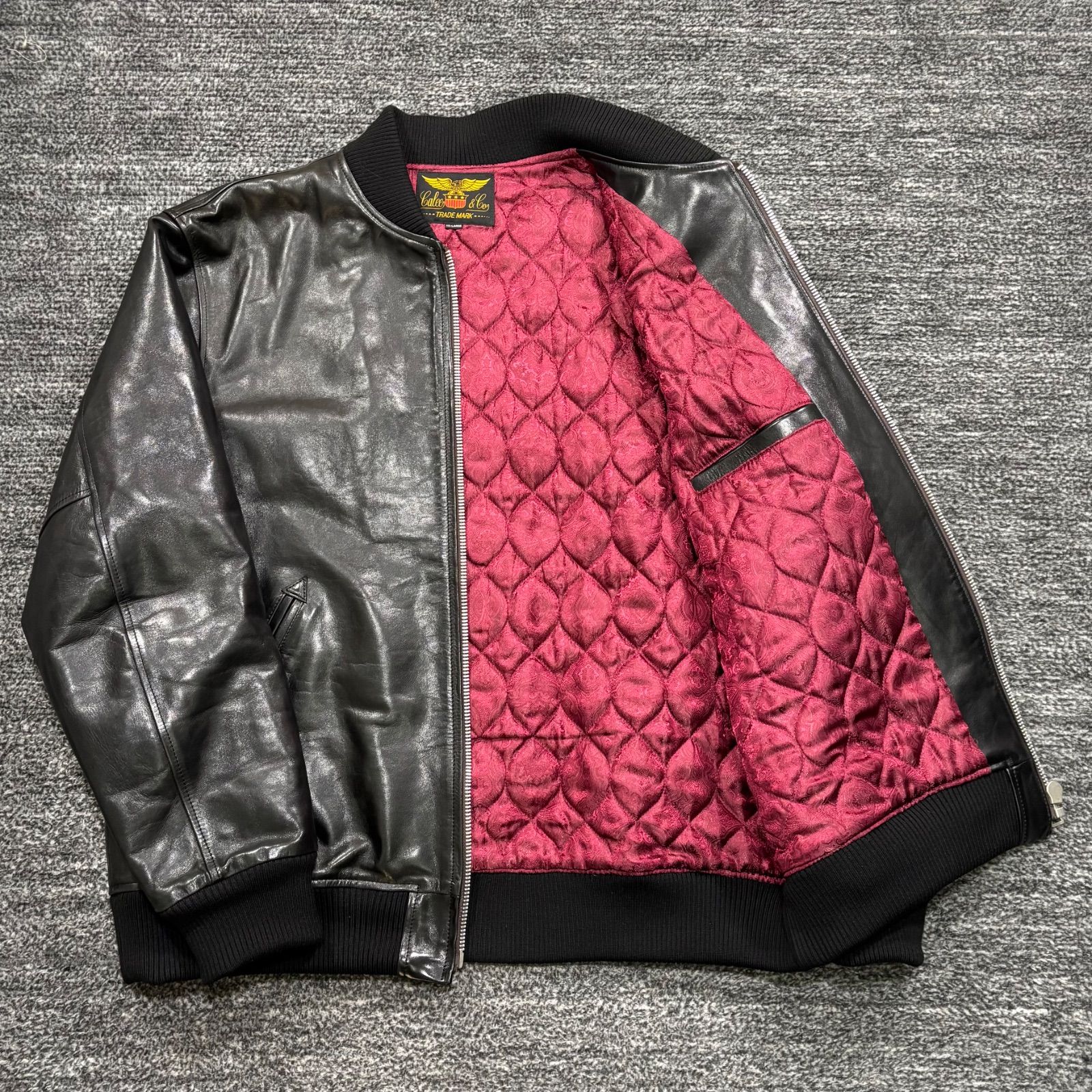 CALEE スタジャンM CALEE 未使用同様 希少サイズ オールレザー スタジャン XXL