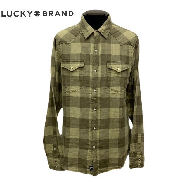 LUCKYBRAND By COLE HAUSER PLAID WESTERN SHIRT ラッキーブランド コール ハウザー チェック柄 ウエスタンシャツ ガーゼシャツ ダブルフェイス ダブルガーゼ 152535 O9F 341 1696