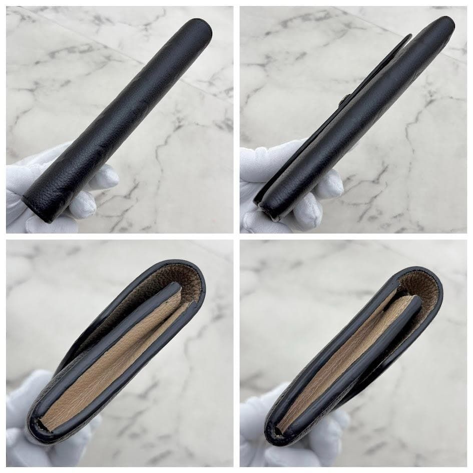 極美品】ルイヴィトン アンプラント ポルトフォイユエミリー ノワール