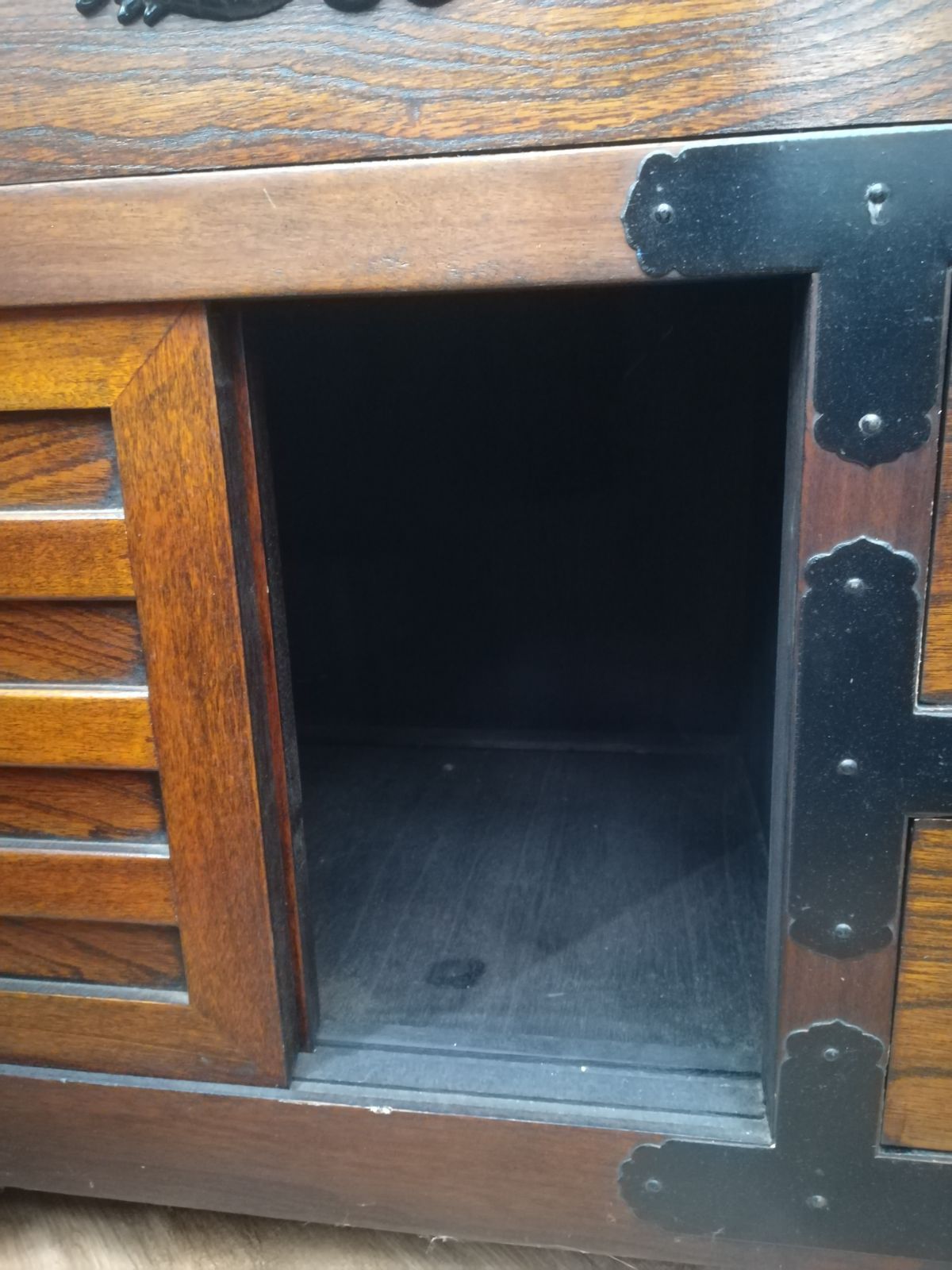 家財便発送・送料別】和箪笥 時代箪笥 車箪笥 伝統工芸 中古 現状品