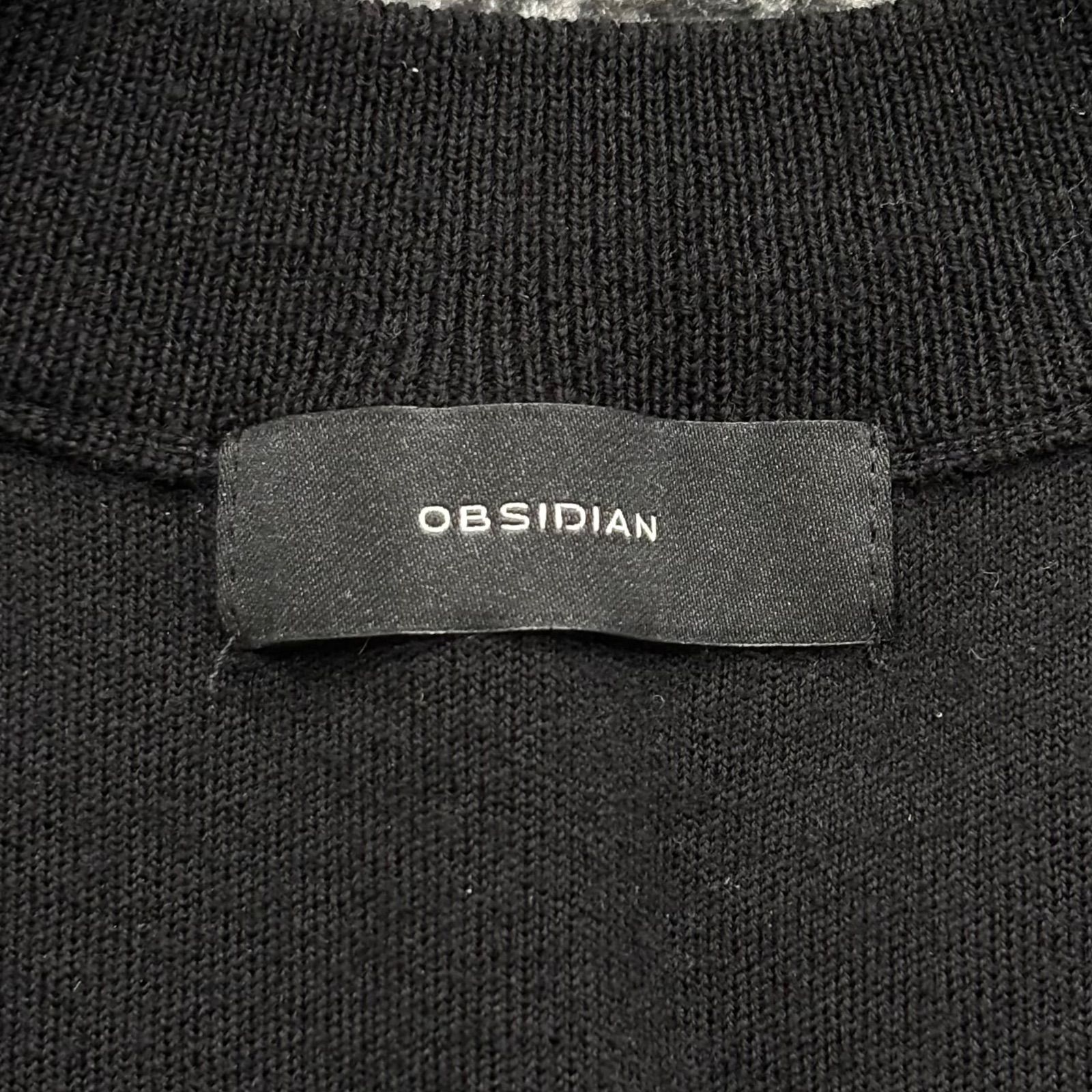  品 KNIT VEST BLACK L オブシディアン ニットベスト ブラック ベスト トップス