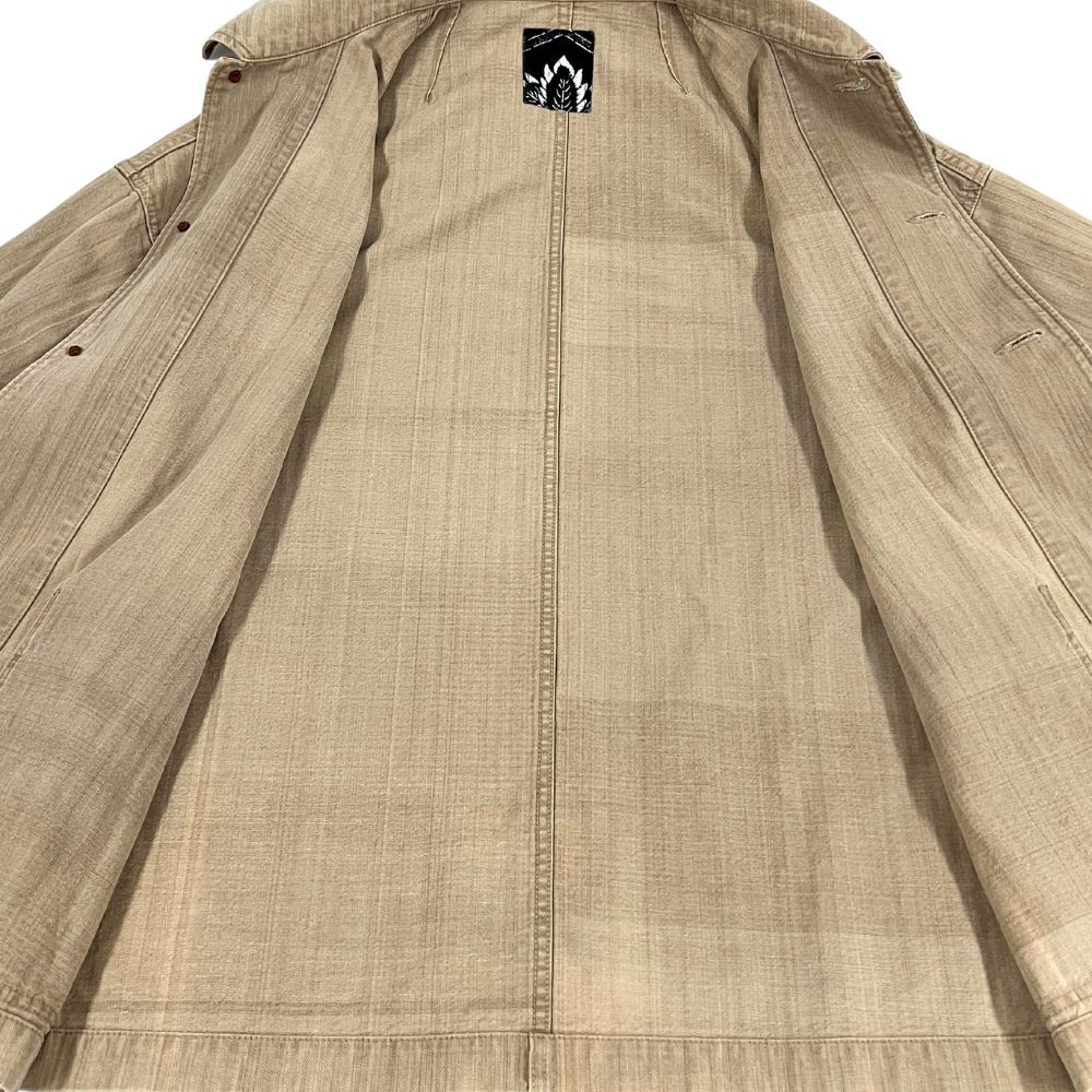 VISVIM ビズビム 品番 0221905013007 ICT WHITEOAK COVERALL MUD 加工 カバーオール ジャケット ベージュ サイズ1 正規品 / 52446 VISVIM ビズビム 品番 0221905013007 ICT WHITEOAK COVERALL MUD 加工
