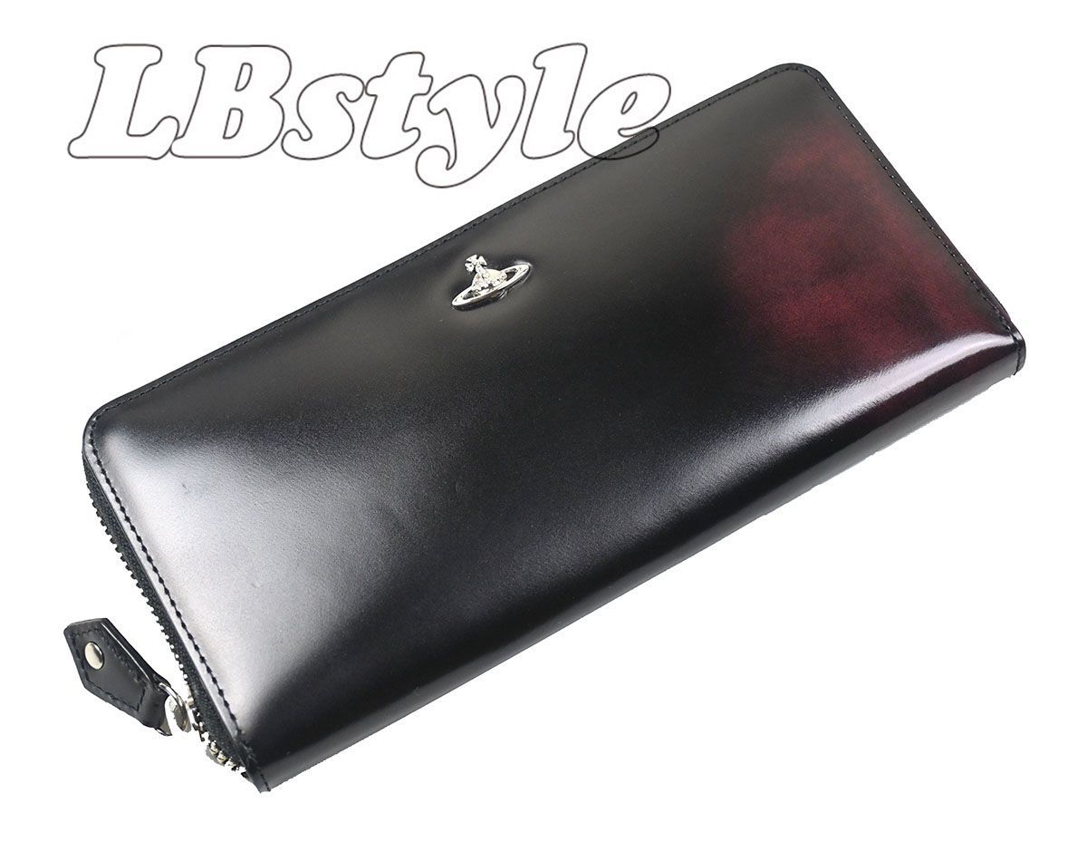 長財布 ヴィヴィアン・ウエストウッド メンズ ファスナーー長財布 vivienne westwood アドヴァン牛革 小銭入れ付き 長財布 紳士サイフ ヴィヴィアン