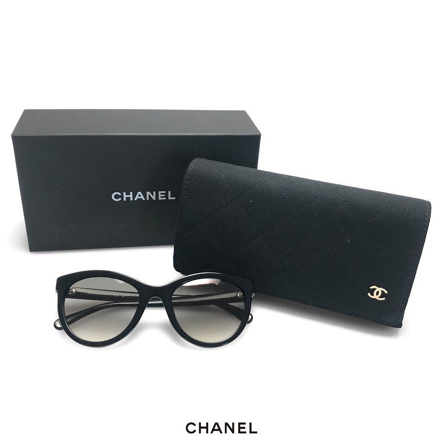 CHANEL シャネル 5523-U c.501/32 サングラス ブラック【鑑定済み