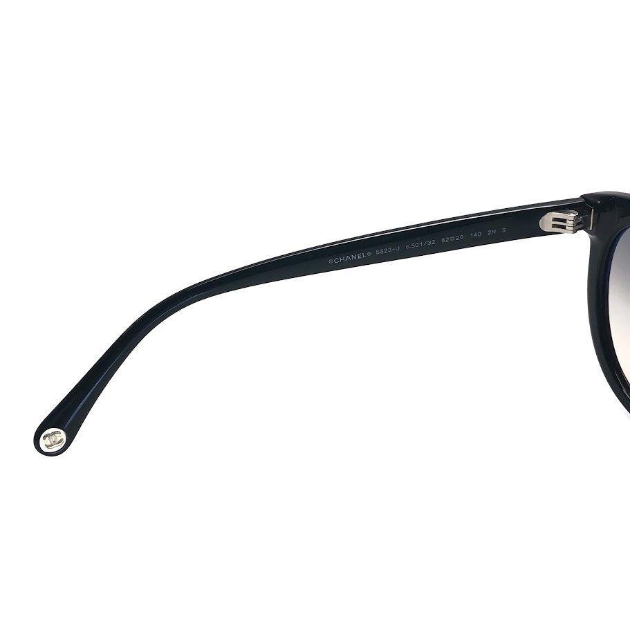 CHANEL シャネル 5523-U c.501/32 サングラス ブラック【鑑定済み
