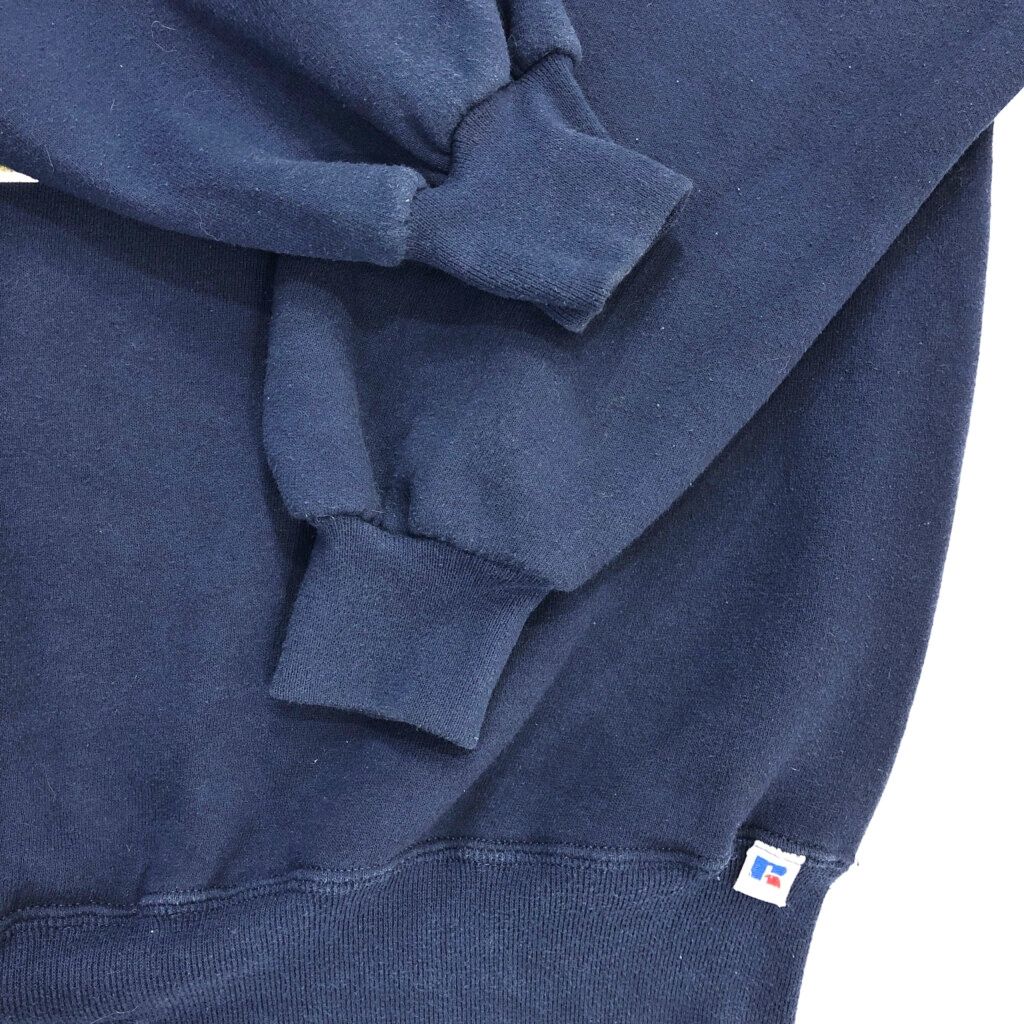 90年代 USA製 RUSSELL ATHLETIC ラッセル カレッジ スウェット 大きいサイズ ネイビー(メンズ XXL) 古着 V7267