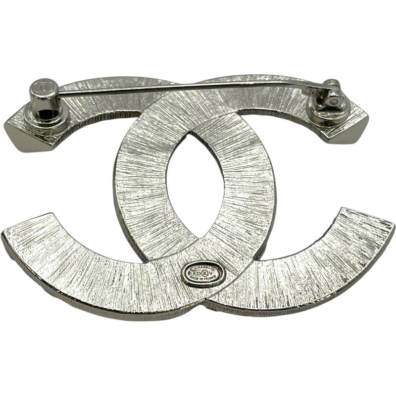 シャネル CHANEL ココマークブローチ シルバー SV レディース ブローチ