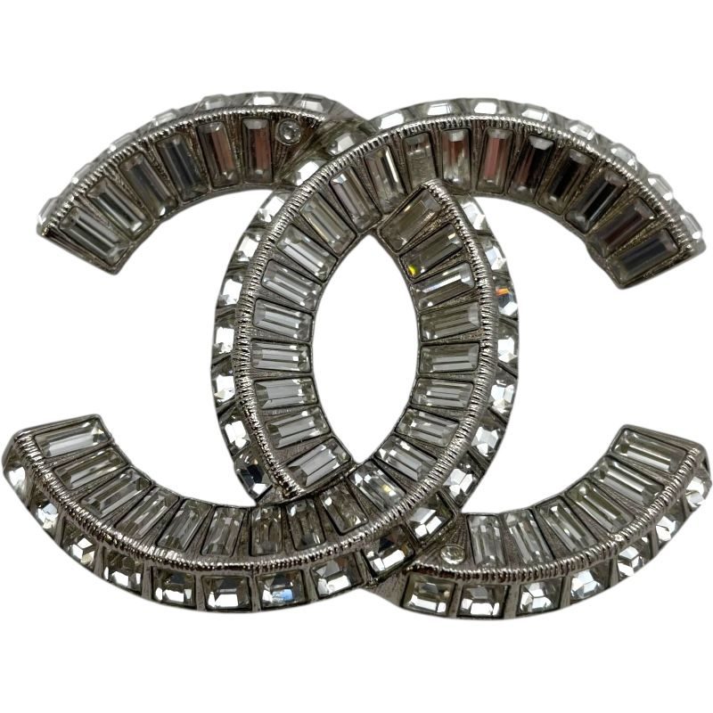 シャネル CHANEL ココマークブローチ シルバー SV レディース ブローチ