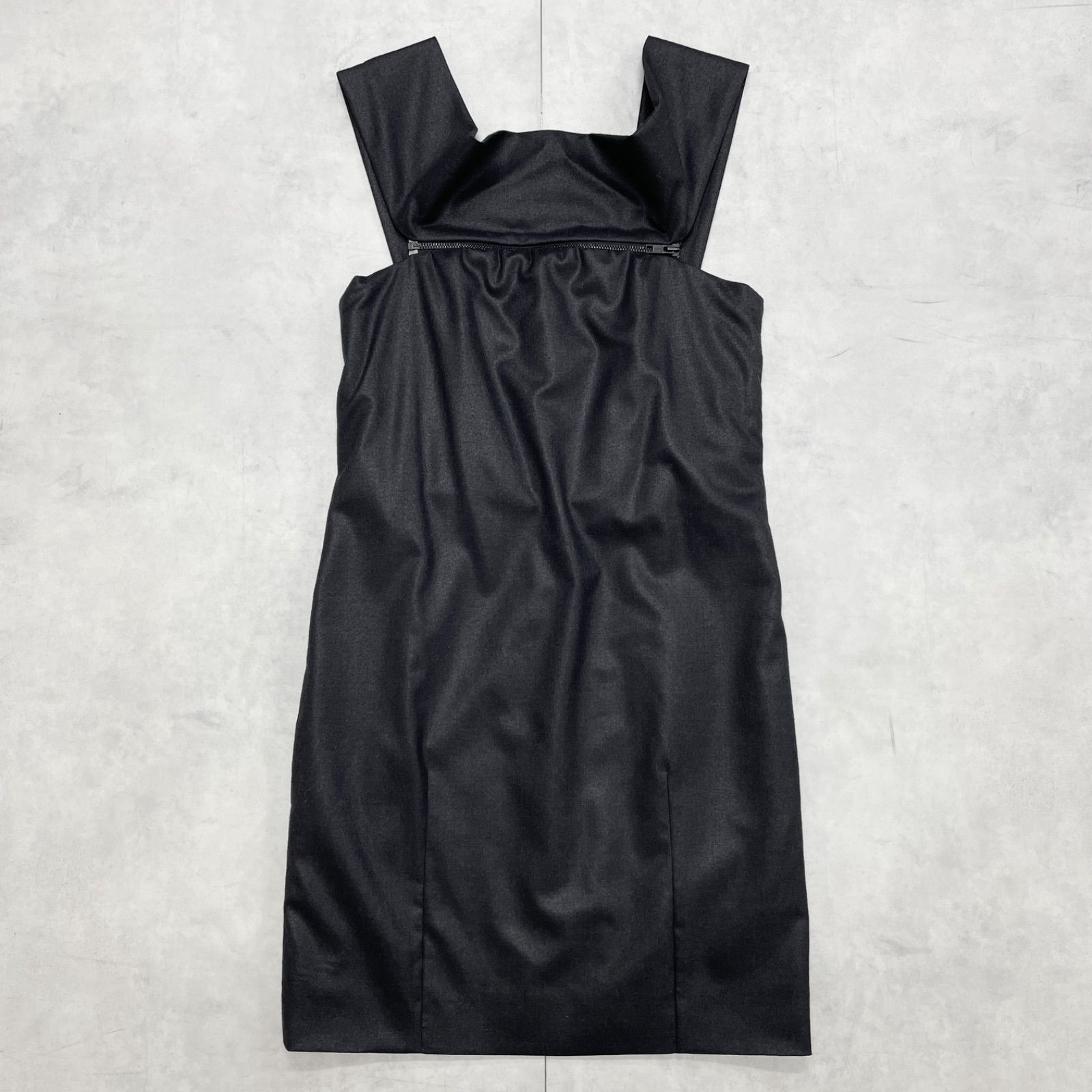 Chloe クロエ フィービー期 コルセットワンピース オフショルダー ヴィンテージ シルク ウール グレー フランス製 レディース 34