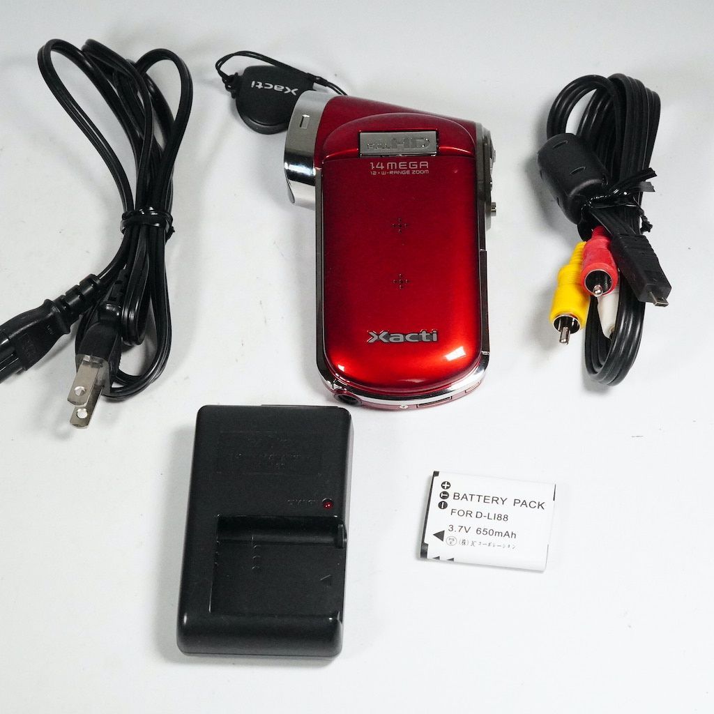 SANYO サンヨー Xacti DMX-CG100 レッド 動作OK 返金保証 /2369 - メルカリ