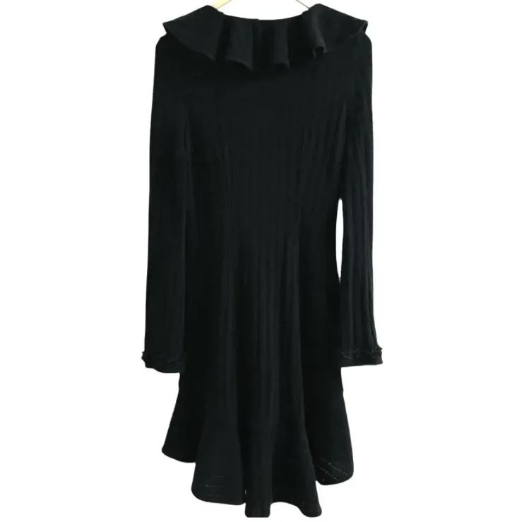 OZZ ONESTE オッズオン フリル ロング ニット カーディガン - メルカリ