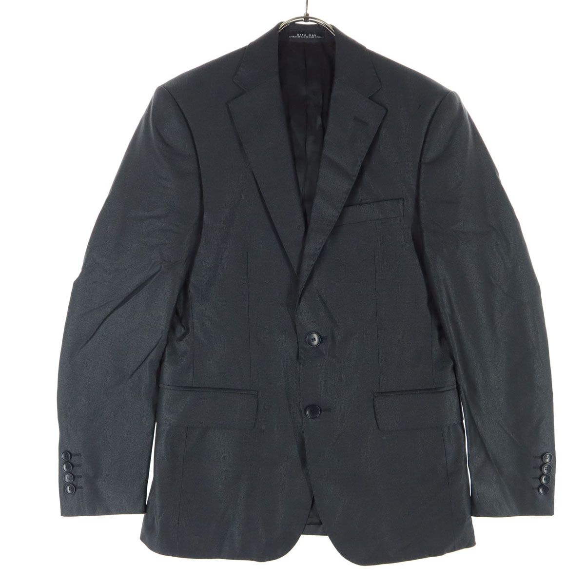美品 ZARA MAN ザラマン 長袖 テーラードジャケット 46 ブラック 