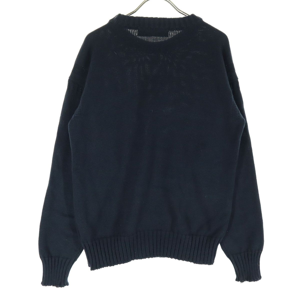 GUERNSEY WOOLLENS◇ニット・セーター/38/ウール/ネイビー GUERNSEY