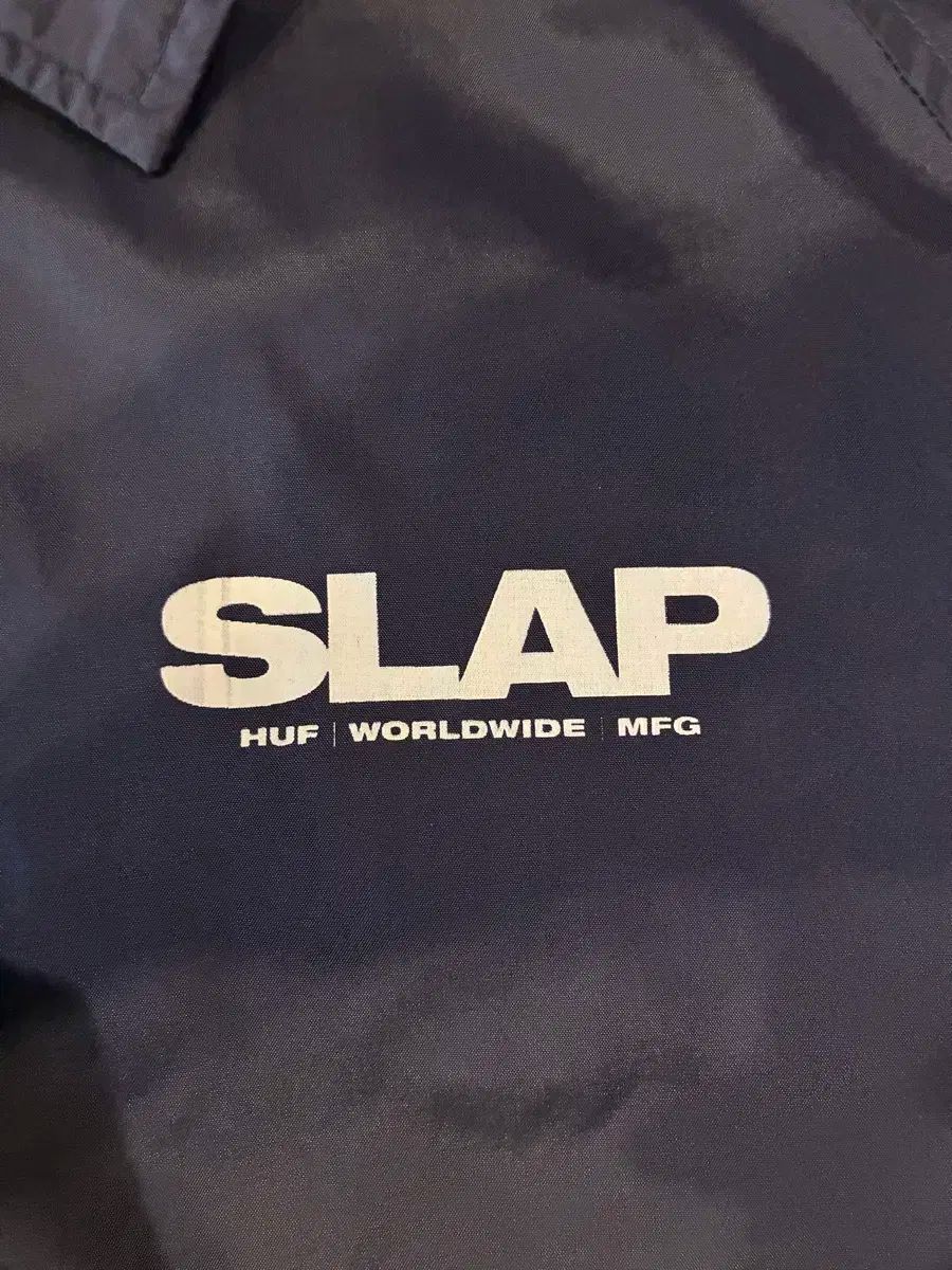 HUF × SLAP コーチジャケット ネイビー