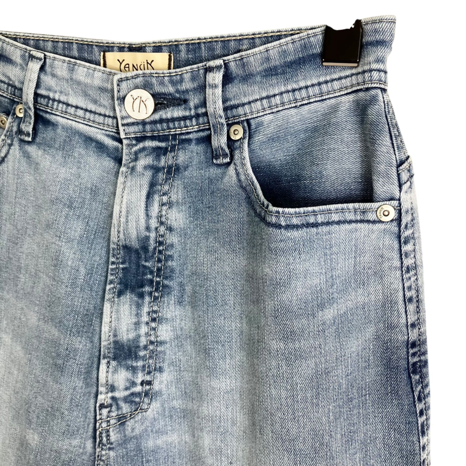 YANUK Really Light ルーズストレートJOAN 25 APS ライトブルー 水色 ヤヌーク 57142222 DECORATOM_COM_BR