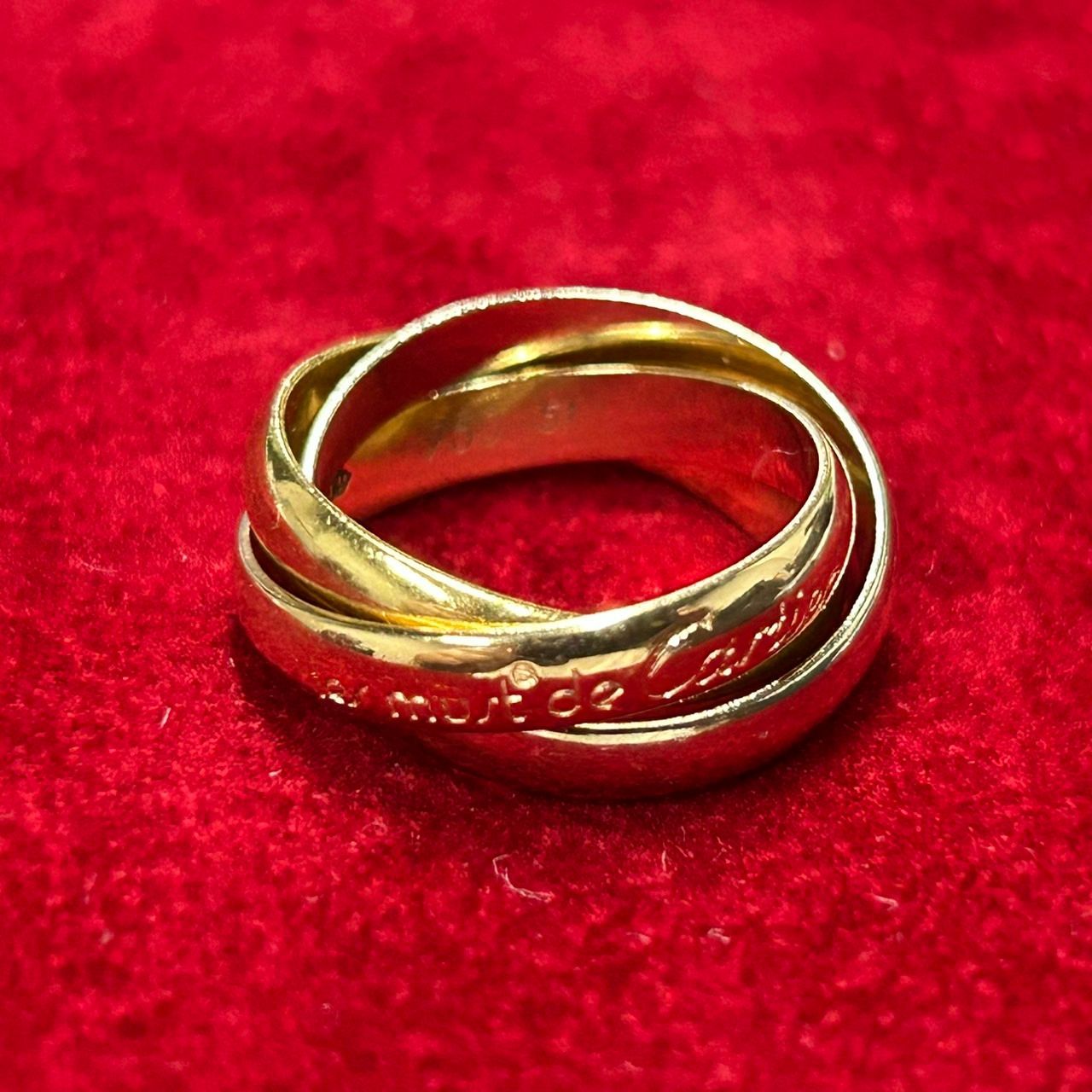 Cartier カルティエ　トリニティリング　3連リング51 TRINITY（Cartier） カルティエ 指輪 レディース トリニティ リング 3