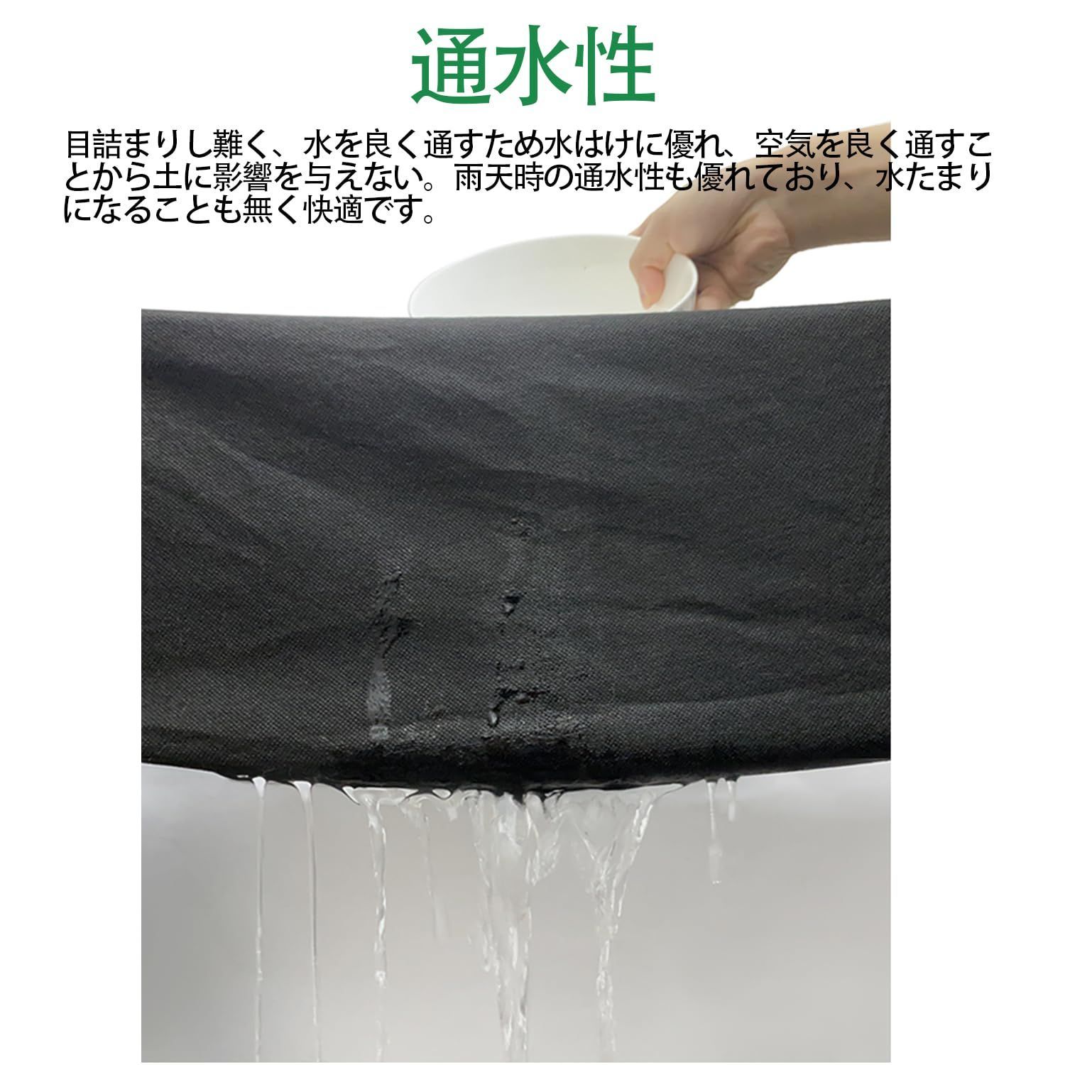  数量 GreenGarden 防草シート m 120ｇ|㎡ 除草シート 不織布 固定ピン50本と黒丸 付き 厚手 高透水性 UV耐候剤配合 親水剤入 高耐久 高密度 グリーン 1*50 その他 アレンジメント用品 資材