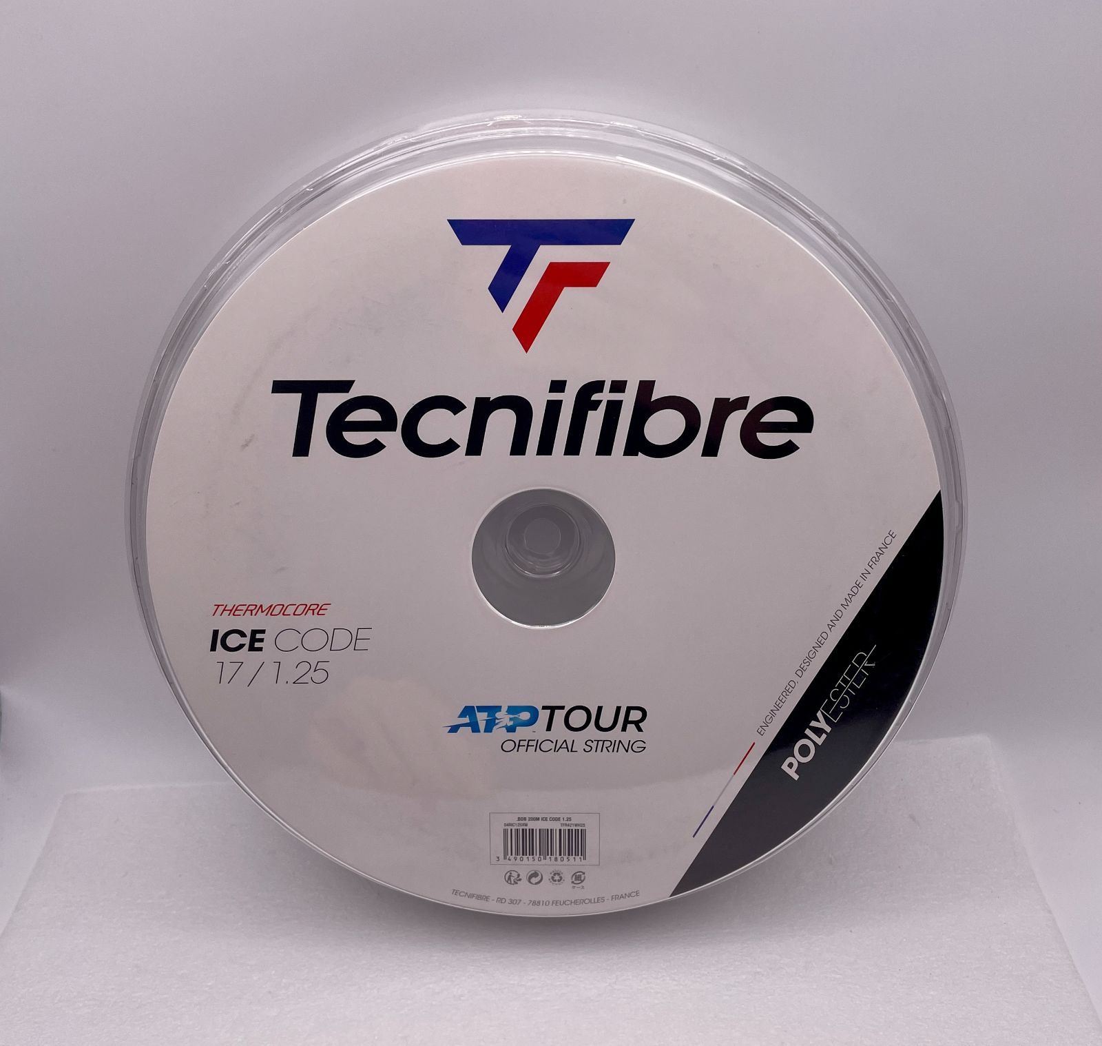 W Tecnifibre テクニファイバー Razor Code 1.25 17G 200m テニス ストリング ポリエステル ホワイト