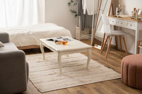 猫脚コタツ 長方形 こたつ 石英管ヒーター テーブル 猫脚 おしゃれ ガーリー 白 ホワイト スイッチ シンプル オールシーズン 木製 天然木 やぐら 一人暮らし リビング ソファ 座椅子