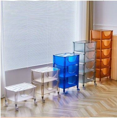 2段 リンク 可動式ワゴン収納ラック 北欧 多層2段ラック 3段ラック4段ラック本棚 収納 棚 簡単組立 キャスター付き おしゃれ 収