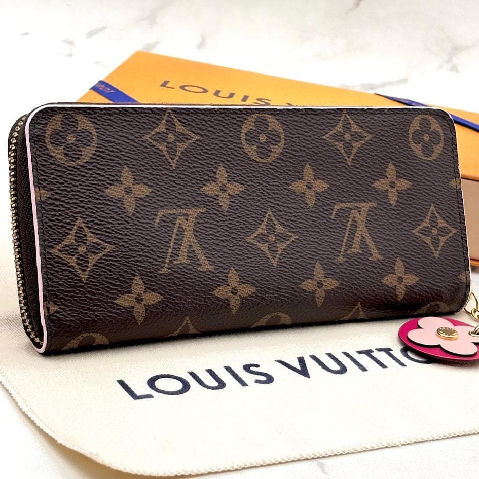極美品】ルイヴィトン ポルトフォイユ クレマンス フラワーチャーム