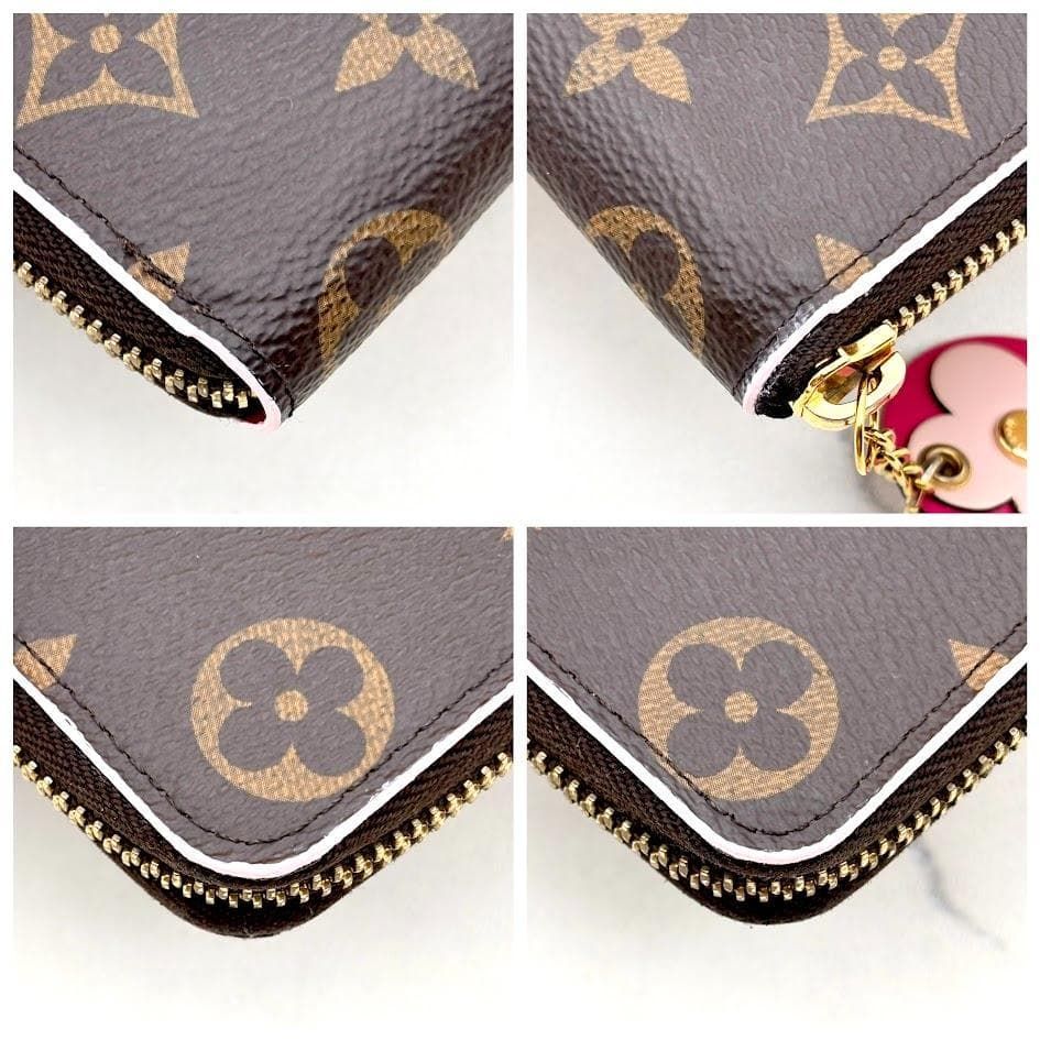 極美品】ルイヴィトン ポルトフォイユ クレマンス フラワーチャーム