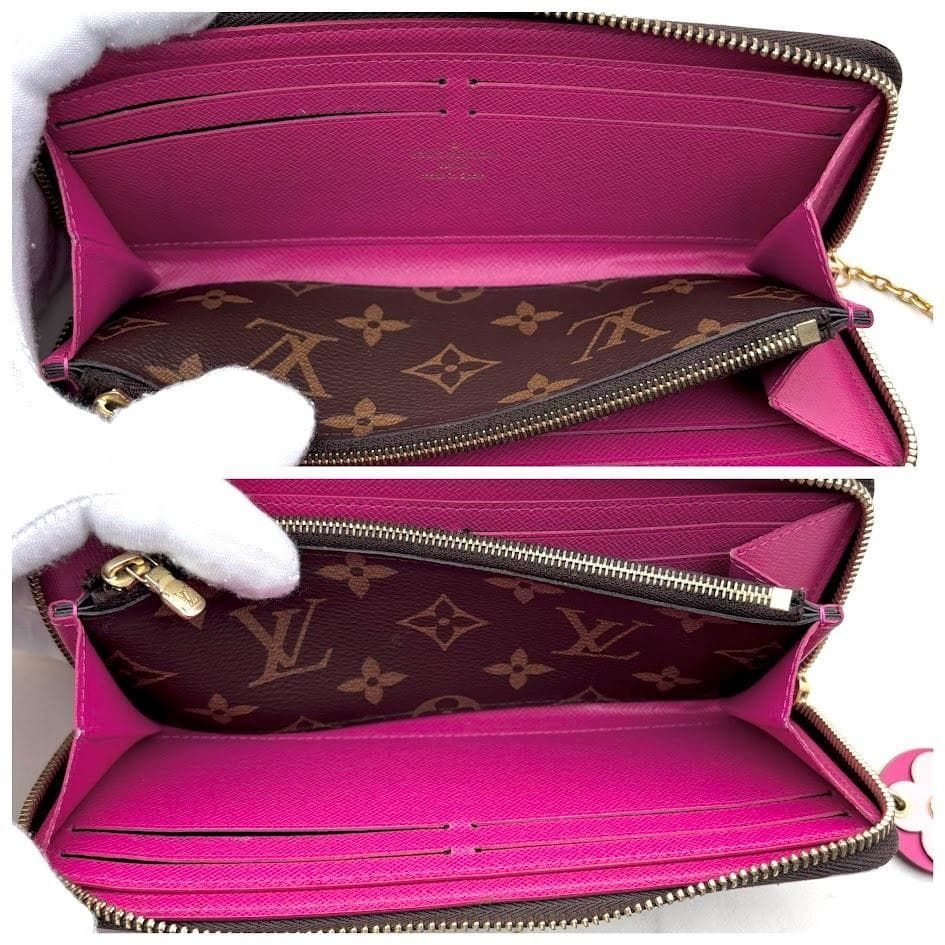 極美品】ルイヴィトン ポルトフォイユ クレマンス フラワーチャーム