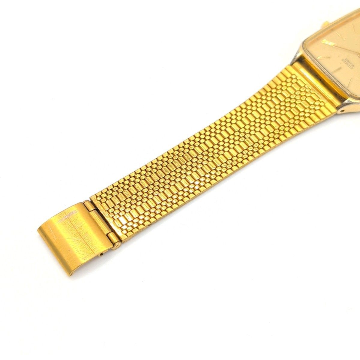 CITIZEN 2830-262841 Watch Quartz Square Men's Gold Vintage Y2K