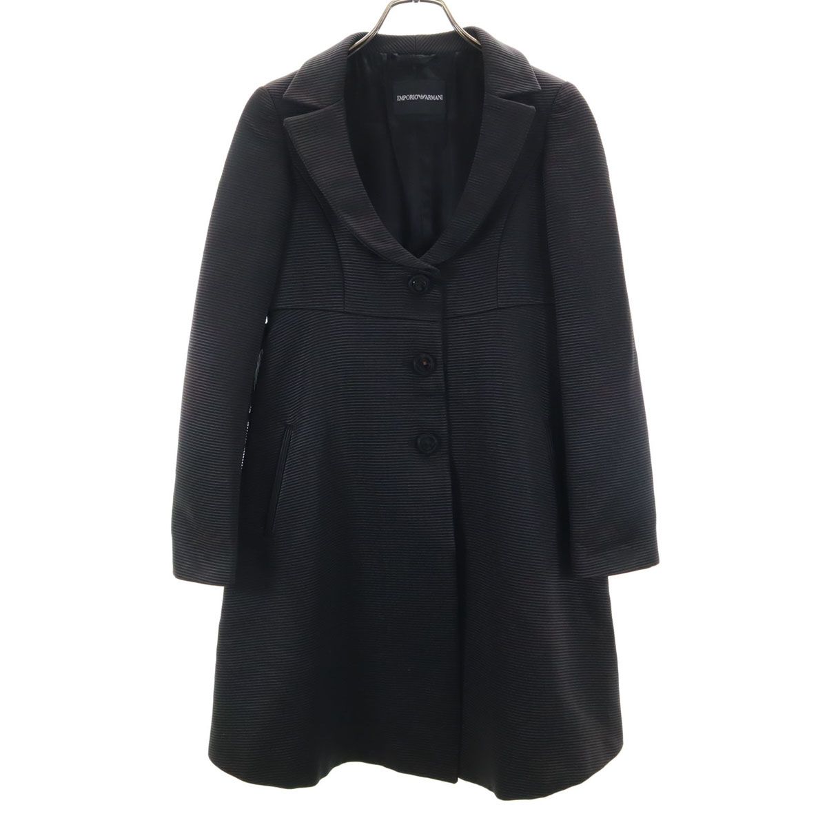 Emporio Armani エンポリオアルマーニ イタリア製 コート 36 ブラック