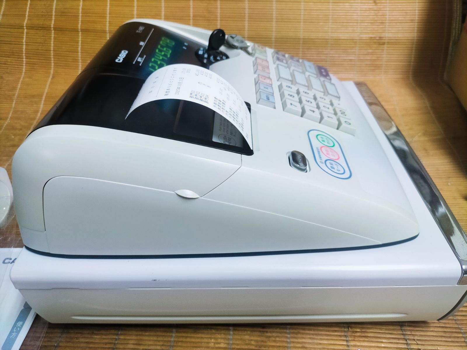 カシオレジスター　TE-M80　中古品　人気機種感熱紙　送料無料　362999 カシオレジスター TE-M80 中古品 人気機種感熱紙 送料無料 851203