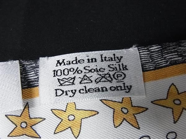 Christian Dior クリスチャン ディオール スカーフ ミッツァ L’Etoile ホワイト マルチ シルク レディース タロット リボン