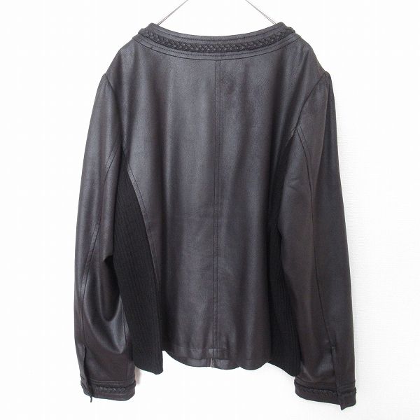 Rose Tiara ローズティアラ 大きいサイズ フェイクレザージャケット