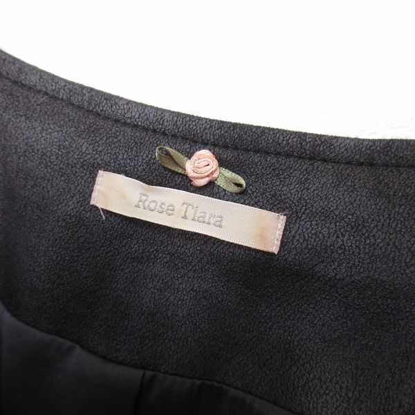 ローズティアラ Rose Tiara フェイクレザージャケット 大きいサイズ