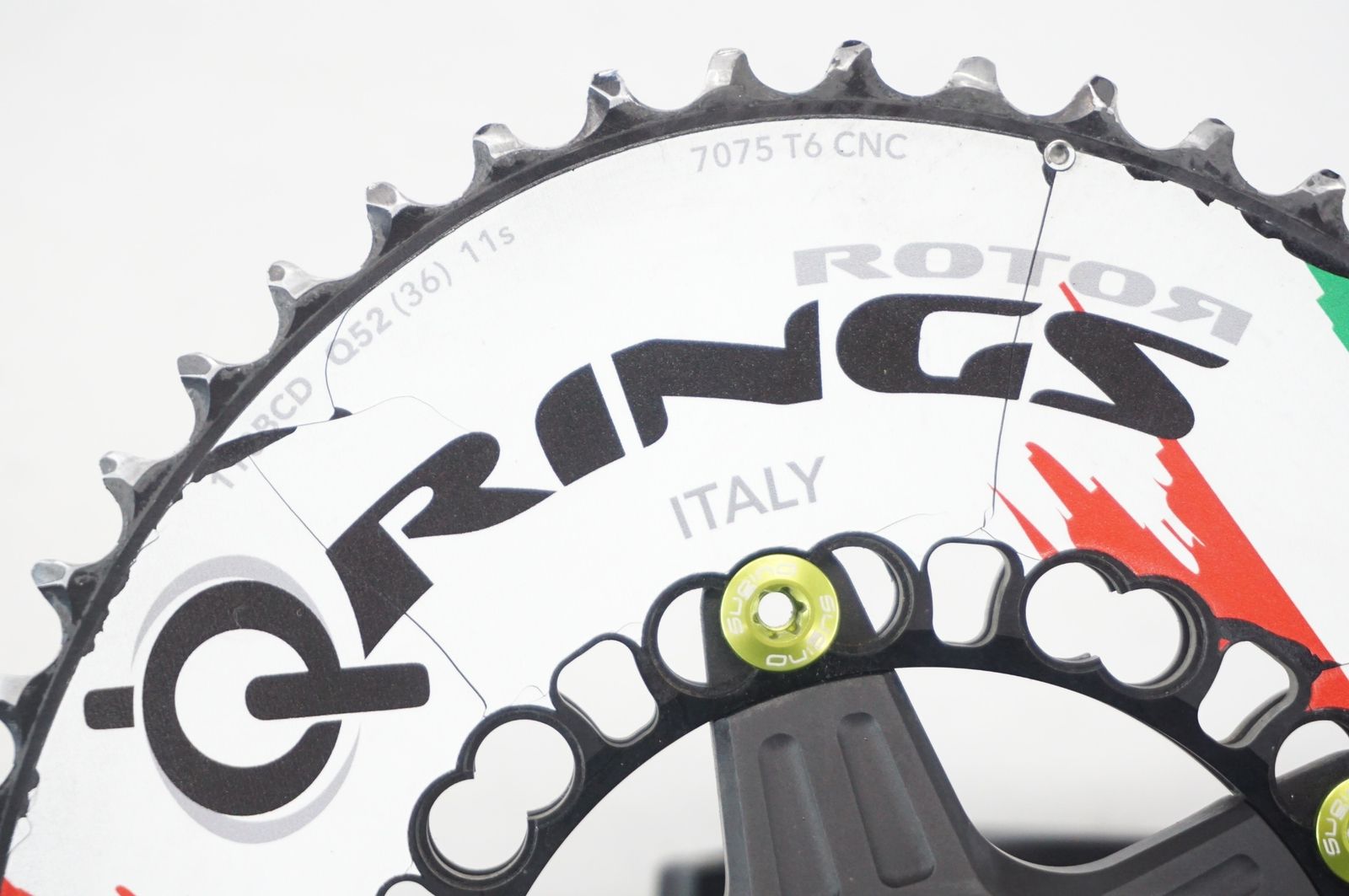 本物 ROTOR 「ローター」 3D Q-RINGS 52-36T 170mm クランク