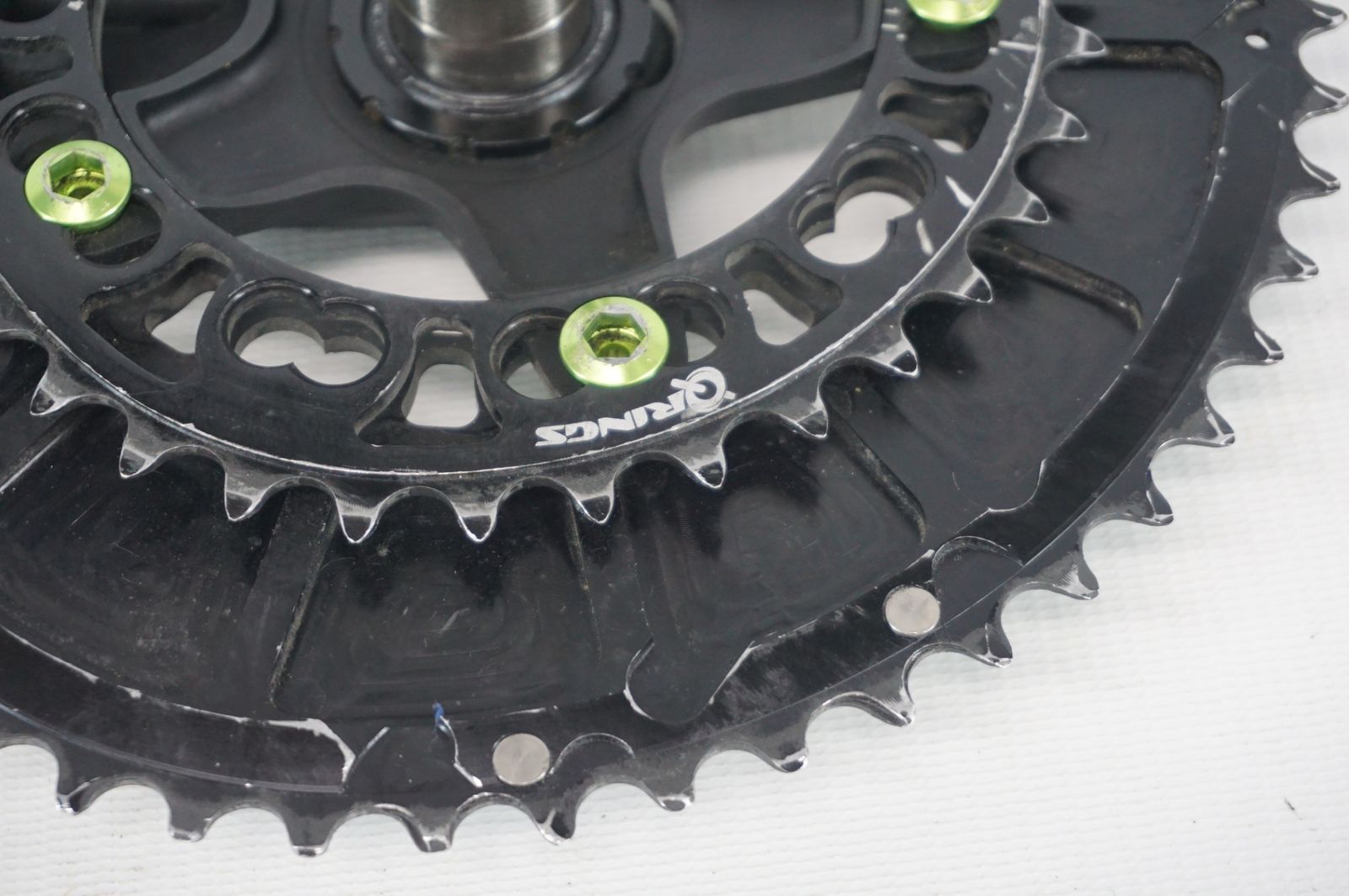 本物 ROTOR 「ローター」 3D Q-RINGS 52-36T 170mm クランク