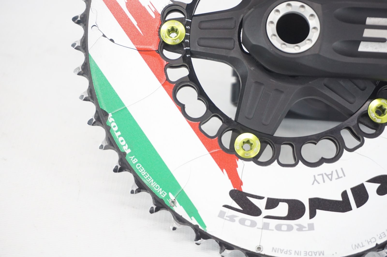 本物 ROTOR 「ローター」 3D Q-RINGS 52-36T 170mm クランク