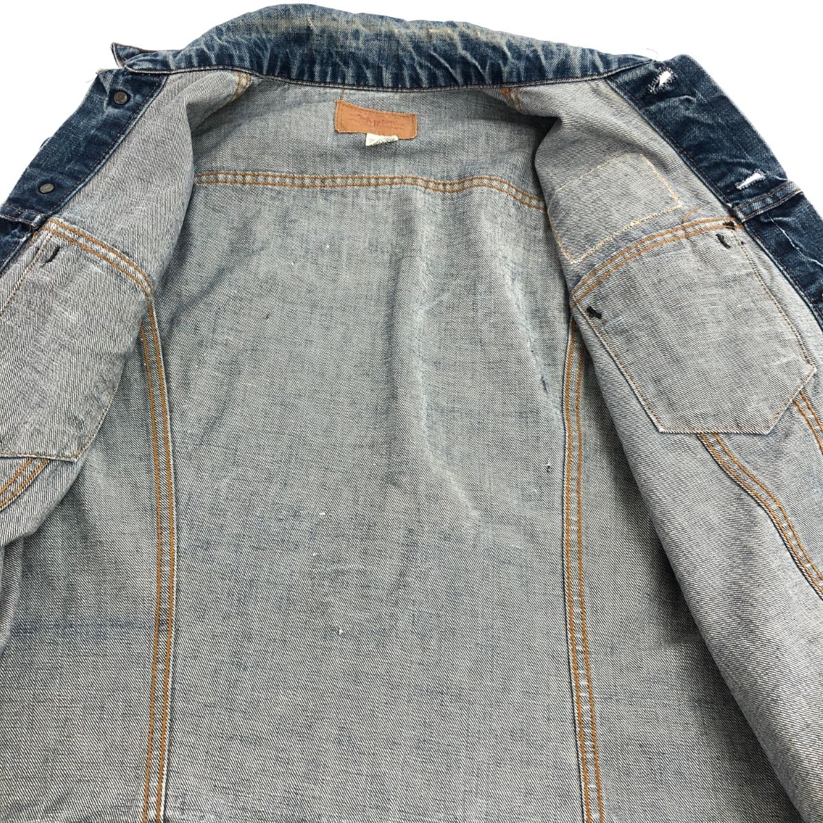 リーバイス70年代デニムジャケット705050217布ケアタグ40くらい 70s Levi's 70505 4th デニムジャケット 布ケアタグ 38 - メルカリ