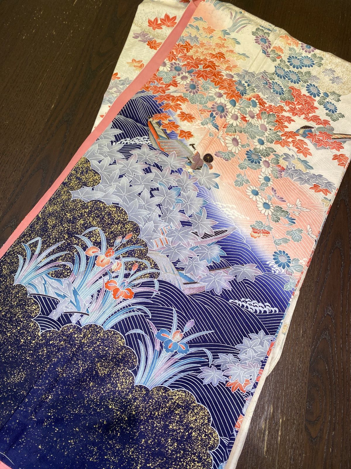 【着物まとめ売り】　正絹訪問着9枚　着用可　リメイク素材　目立った汚れなし 着物まとめ売り】正絹訪問着12枚 着用可 リメイク素材 目立った汚れ