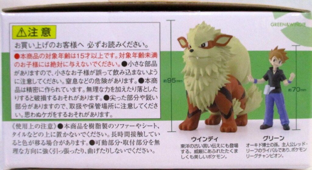 ポケモンスケールワールド カントー地方 グリーン＆ウインディ