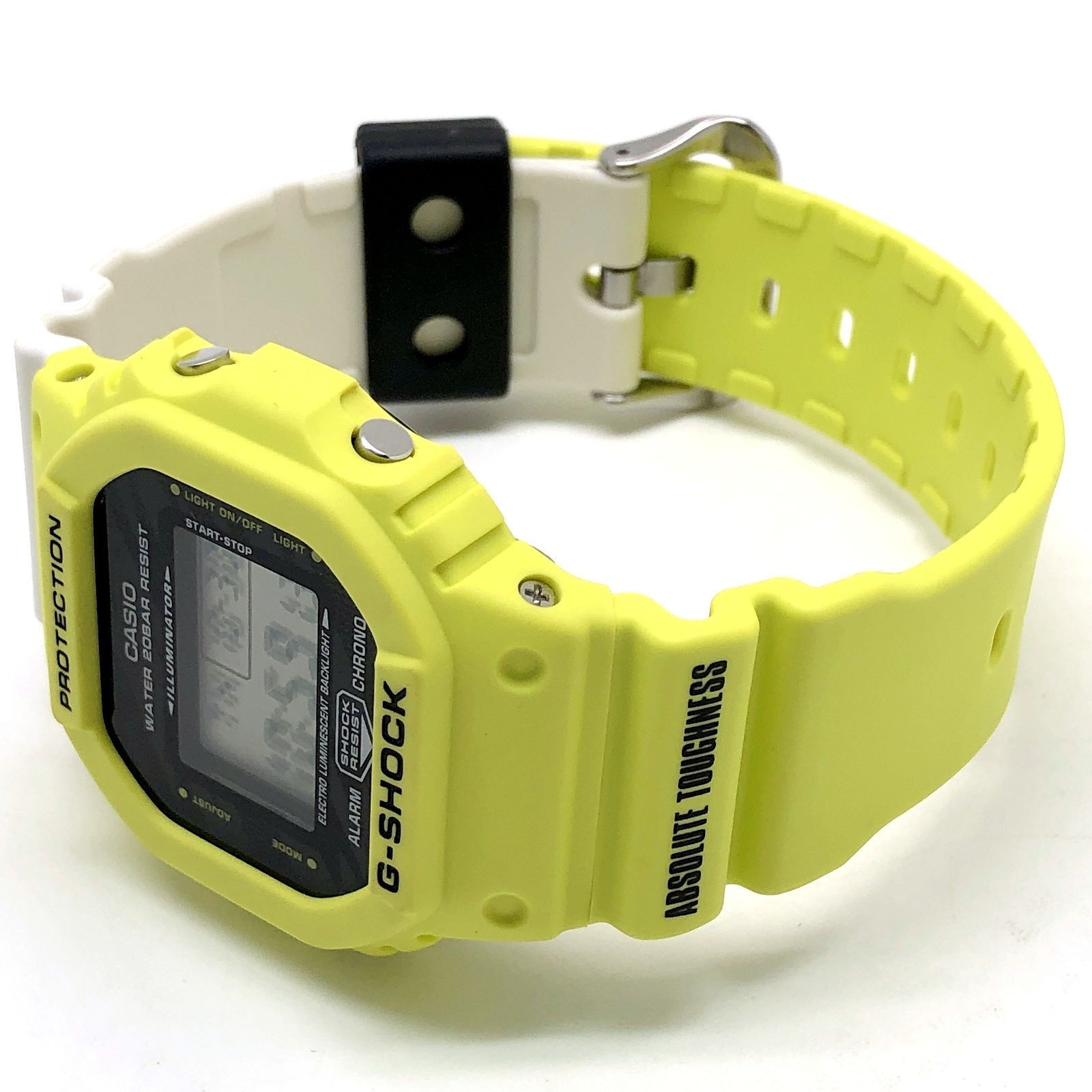 美品 G-SHOCK DW-5600TGA-9JF Lightning G-SHOCK、稲妻がモチーフの「Lightning Yellow Series