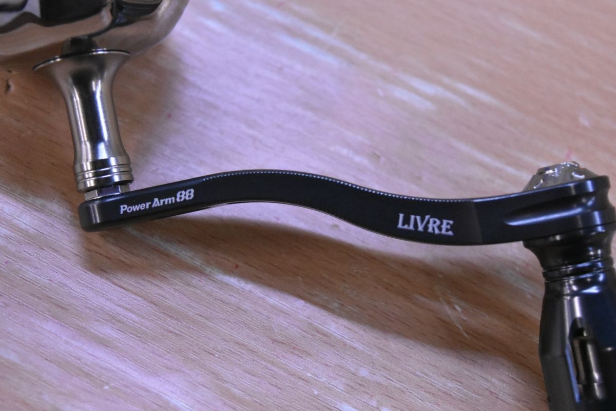 LIVRE リブレ88 シマノ 左用美品 リブレ パワーアーム 88 シマノ 左巻き用 ハンドルノブ PT52 LIVRE