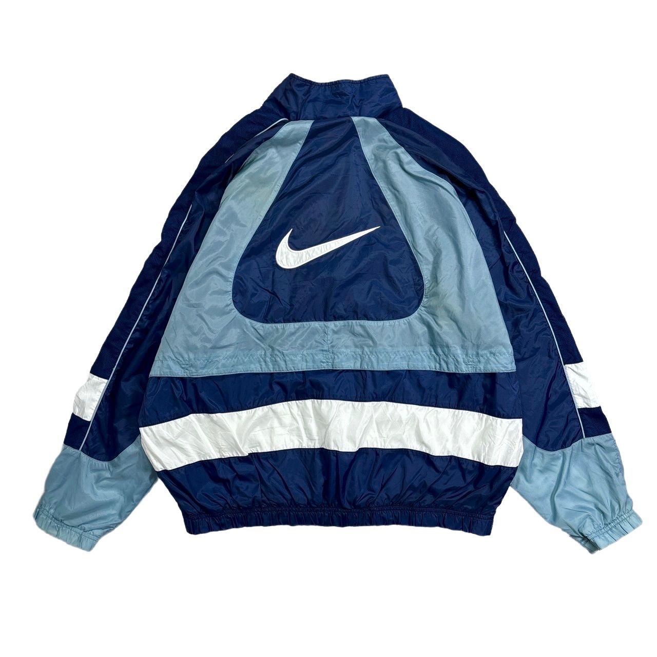 激レア】90s NIKE ナイキ ナイロンジャケット プルオーバー 銀 激レア】90s NIKE ナイキ ナイロンジャケット プルオーバー 銀