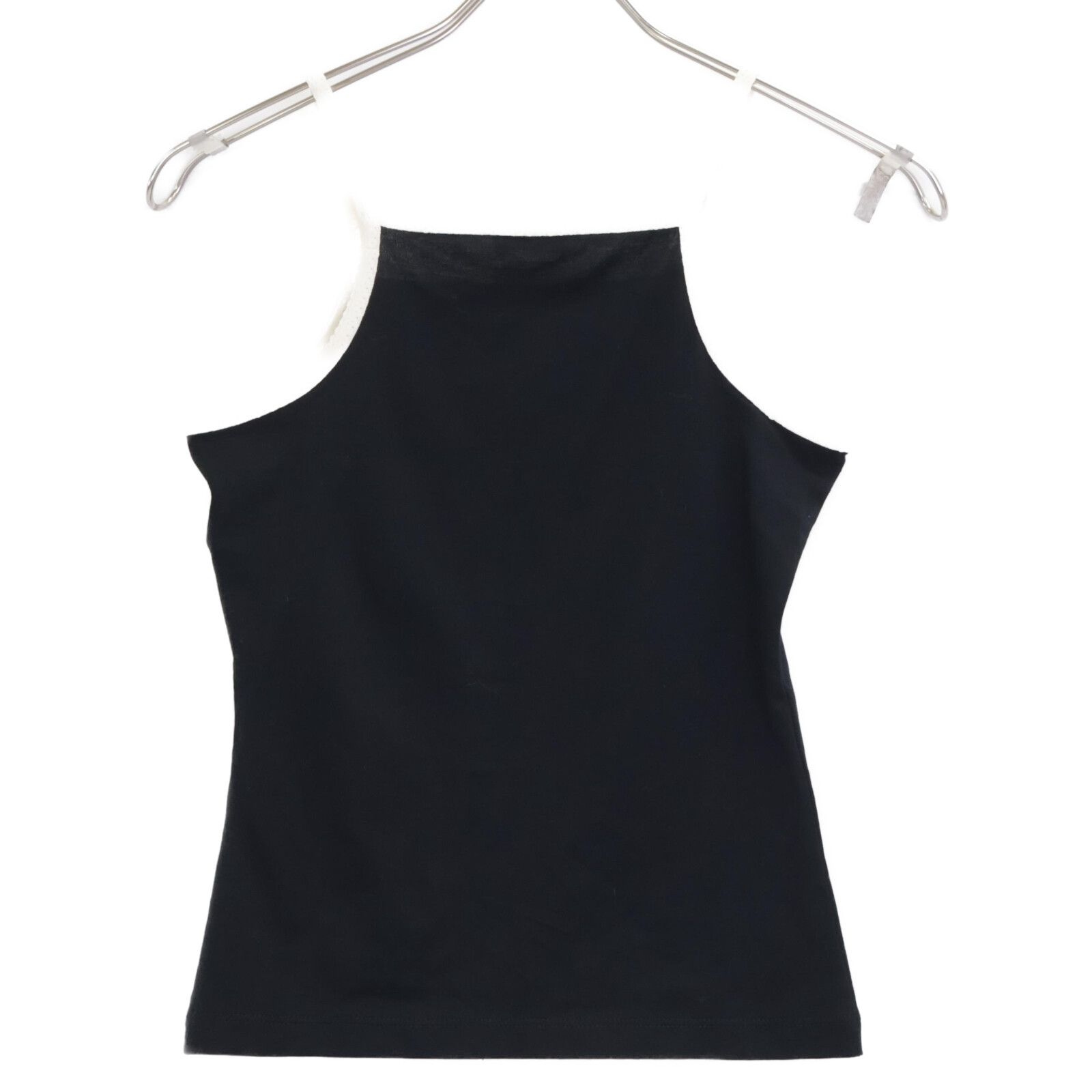  CELINE セリーヌ ﾌﾞﾗｯｸ ﾄﾘｵﾝﾌ刺繍 ﾀﾝｸﾄｯﾌﾟ XS その他 トップス