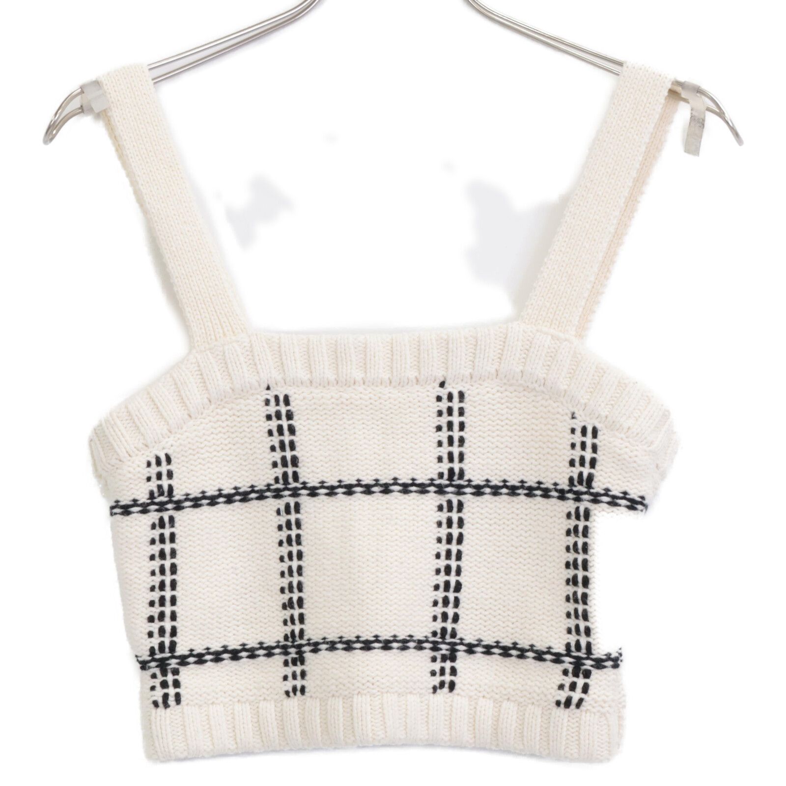 sheller シェリエ ﾎﾜｲﾄ handmade check ensembl ｱﾝｻﾝﾌﾞﾙｶｰﾃﾞｨｶﾞﾝ F