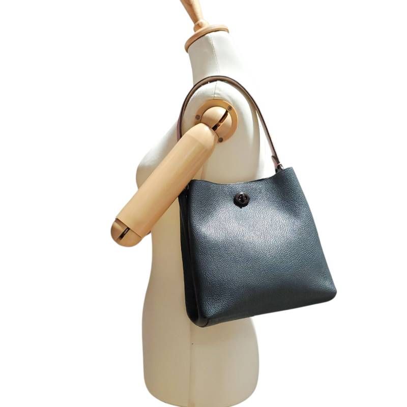 COACH コーチ ターンロック ハンドバッグ ショルダーバッグ PVCレザー