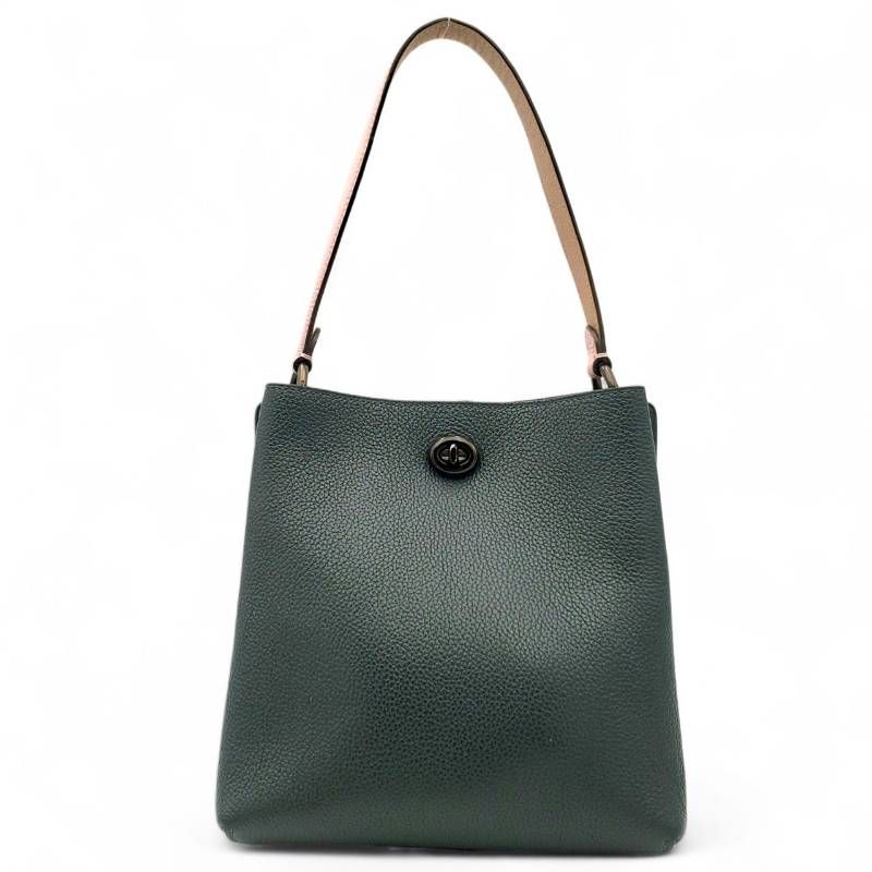 COACH オールドコーチ ショルダーバッグ ターンロック グラブ