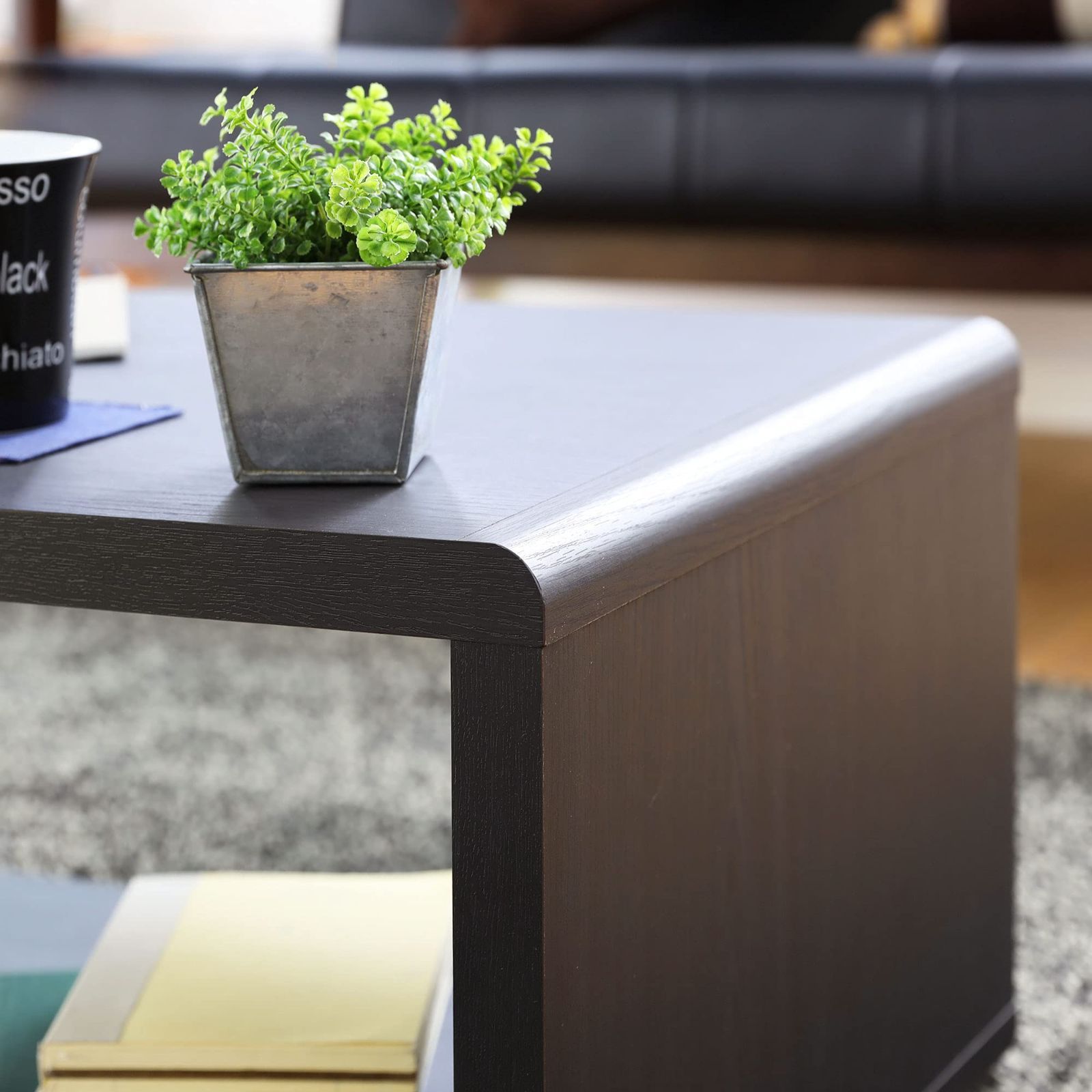 特価商品】白井産業 ローテーブル 机 おしゃれ シンプル ブラック