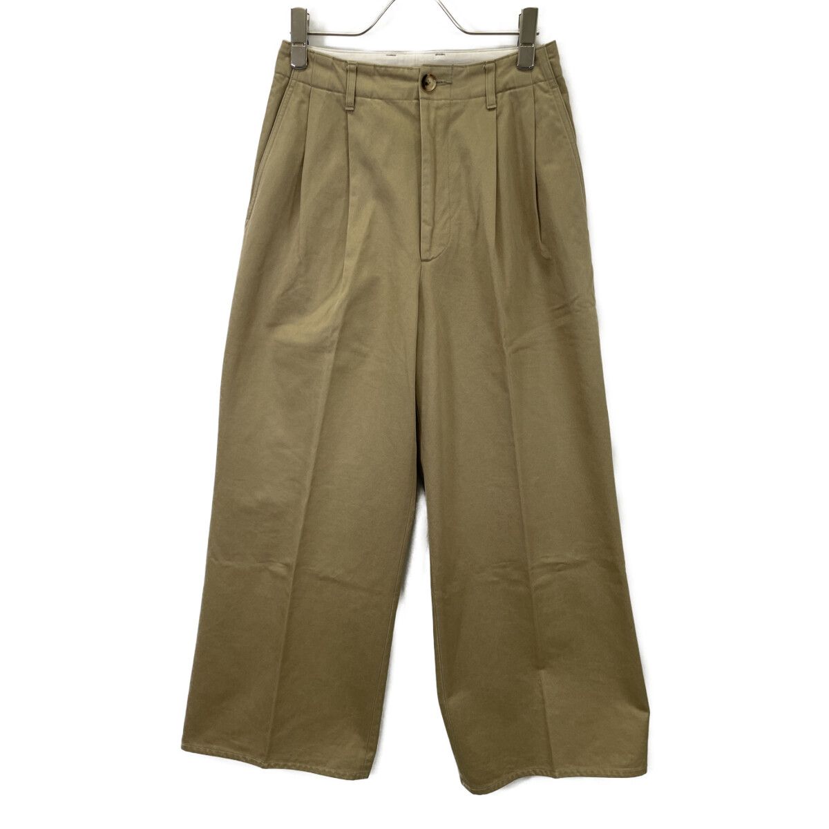 AURALEE オーラリー A20AP02CN WASHED FINX CHINO WIDE TUCK PANTS チノ ワイド タックパンツ O