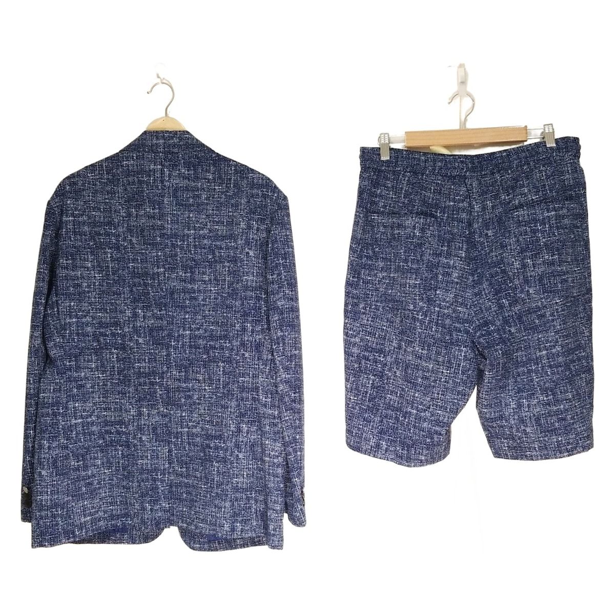 LANVIN en Bleu ランバンオンブルー レディースパンツセットアップ サイズ52X レディース - 白×ネイビー