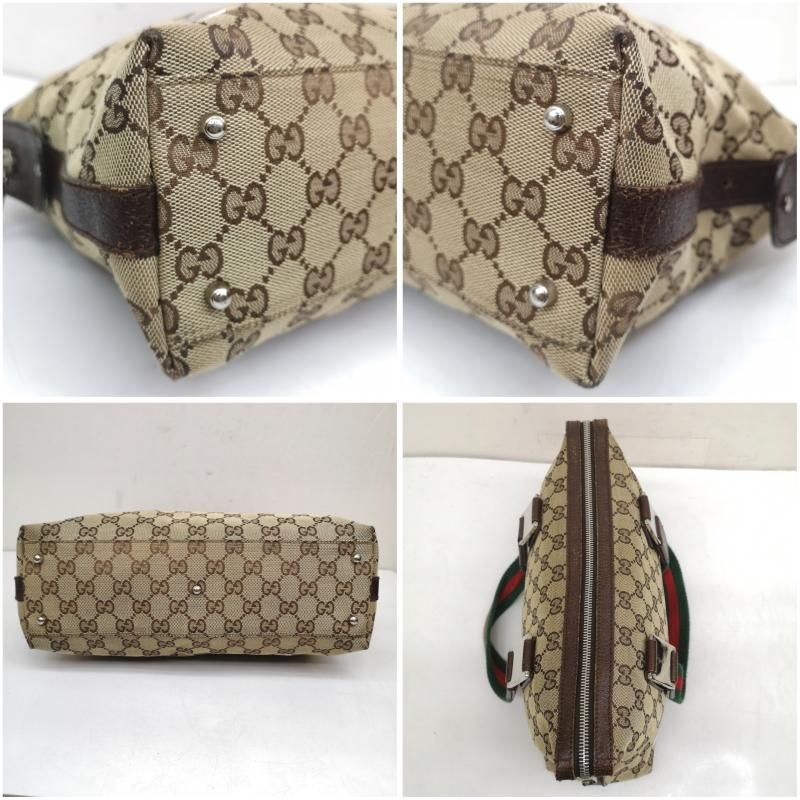 GUCCI グッチ ハンドバッグ GG柄 シェリーライン ボストンバッグ